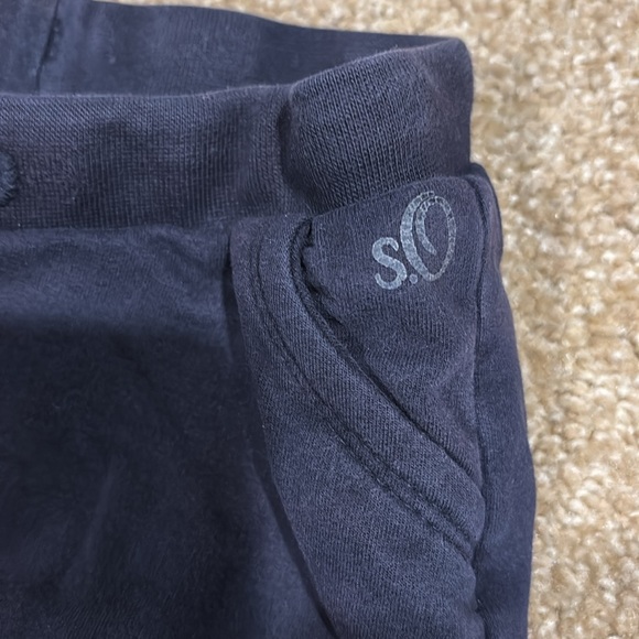 LAST CHANCE - S.Oliver pants navy blue with gold hearts Size 74/12 months - Picture 4 of 5